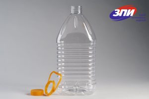 PET plastic bottle Square 5 L